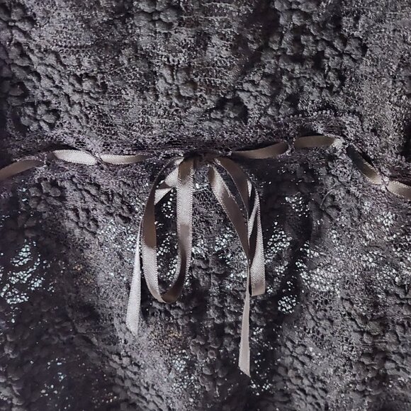 Emerson Lang Black Lace Top – XL NWT | Romantic Goth Contemporary - Picture 4 of 10